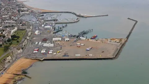 Thanet District Council An ariel view of Ramsgate Harbour