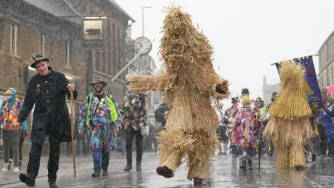 PA Media Straw Bear Festival parade