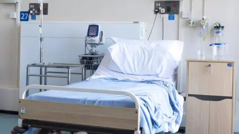 Getty Images Empty hospital bed