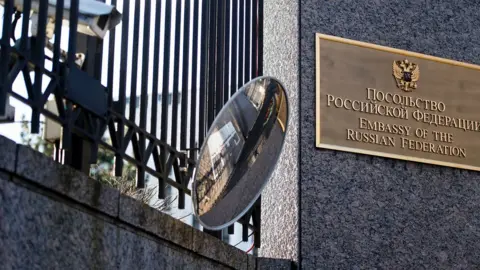 Getty Images The Russian Embassy in Washington DC