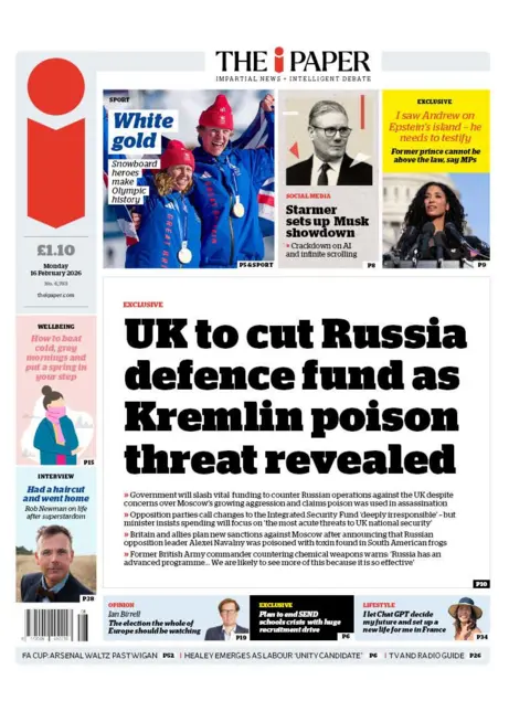 "UK to cut Russian defence fund as Kremlin poison threat revealed." 