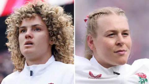 Ellie Kildunne and Abi Burton