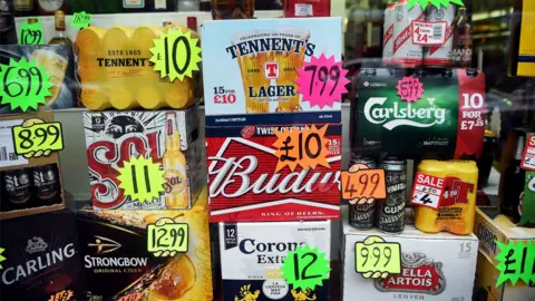 Getty Images Alcohol on display