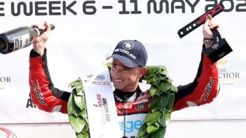 Glenn Irwin celebrates Superbike success