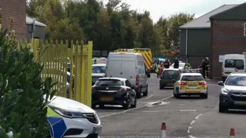 Liam Ball Picture of the scene at Bridges Business Park in Horsehay