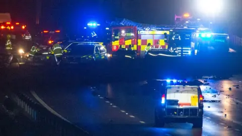 Peter Manning M1 crash scene