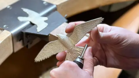 Clare Pearse - Element Isle Silver peregrine falcons