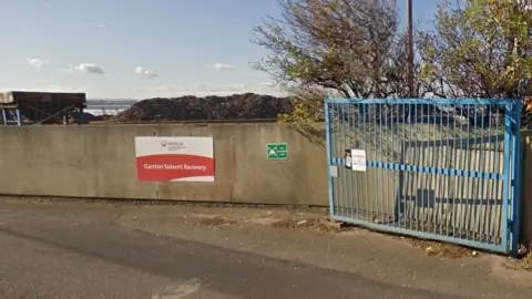 Google Garston Solvent Recovery site entrance