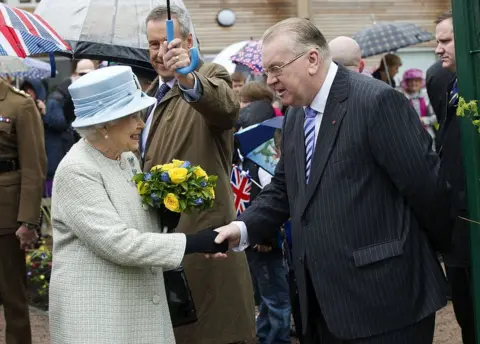 Getty Images The Queen wrapped up her two-day visit to south Wales as part of her Diamond Jubilee tour on 27 April with a visit to Aberfan