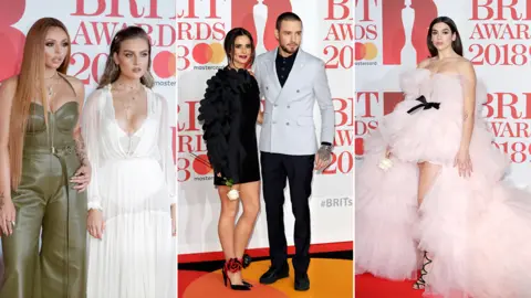 Getty Images Jesy Nelson, Perrie Edwards, Cheryl, Liam Payne, Dua Lipa