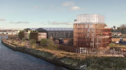 A CGI of the studio in Sunderland