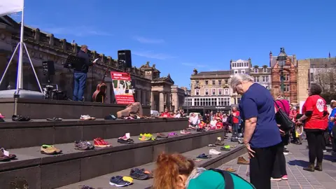 ME rally in Edinburgh