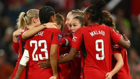 Reuters Manchester United Women players