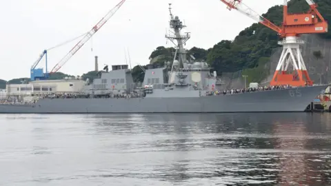 US Navy USS Benfold in Yokosuka, Japan. Photo: 5 August 2017