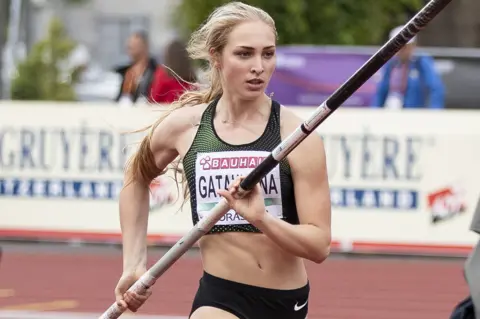 Getty Images Russian pole vaulter Aksana Gataullina