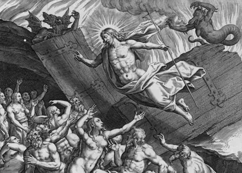 Getty Images A 16th-Century engraving by Adrian Collaert depicts the Last Judgement