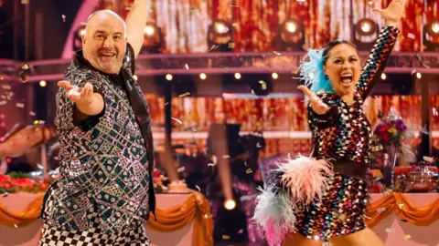 BBC Wynne Evans and Katya Jones dancing on Strictly