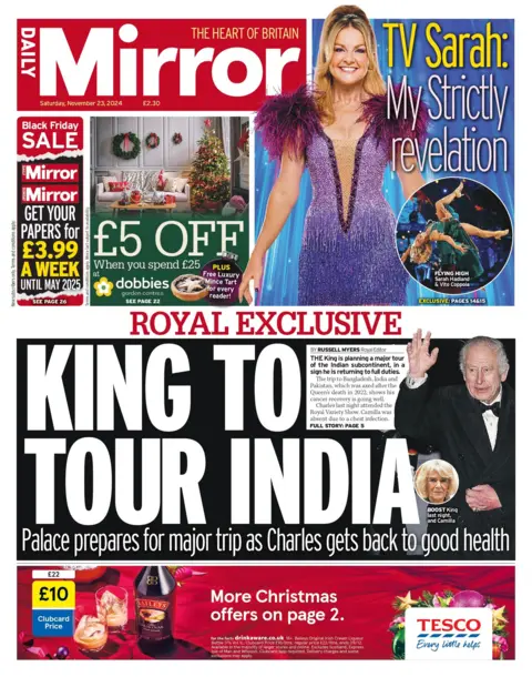  "King to tour India"