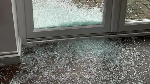 Smashed glass