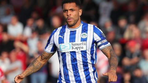 Josh Magennis in action for Wigan Athletic