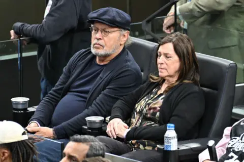 Getty Images Billy and Janice Crystal at a basketball game last year