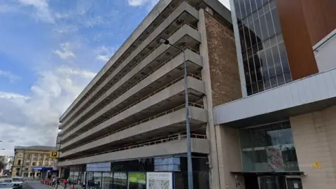 Google NCP car park on Hall Ings in Bradford