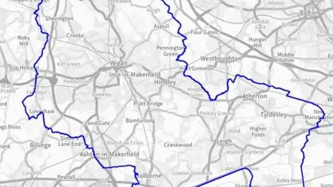 GMP Police map of the dispersal zone.