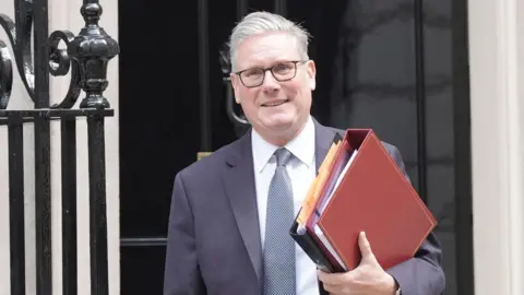Prime Minister Sir Keir Starmer departs 10 Downing Street, London, to attend Prime Minister's Questions at the Houses of Parliament. Picture date: Wednesday July 16, 2025.