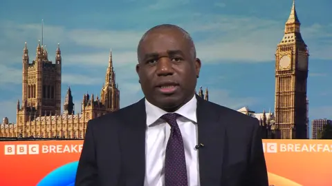 BBC David Lammy on BBC Breakfast