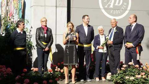 BBC Kim Leadbeater, sister of murdered MP Jo Cox in Brussels