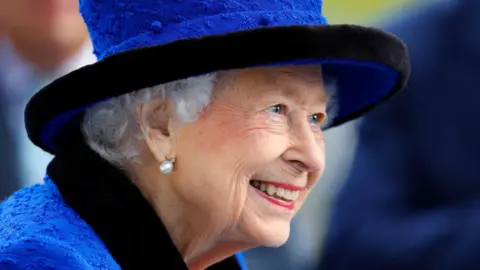 Getty Images The Queen pictured at Royal Ascot in October 2021