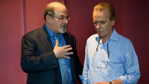 Getty Images Salman Rushdie and Martin Amis