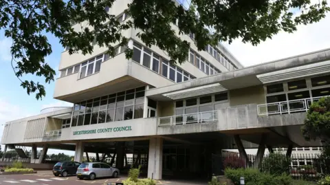 County council headquarters building - a large concrete office block