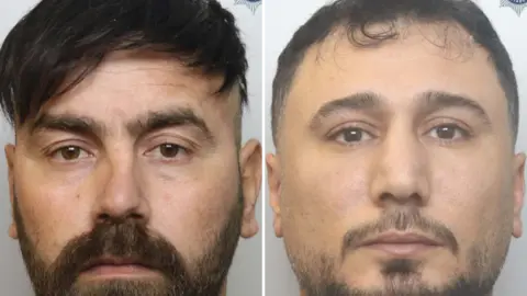 Diyar Mohammed Abdulsalm has short thick brown hair and a thick brown beard. Dilgash Adil has thinner brown hiar and a thinner brown beard.