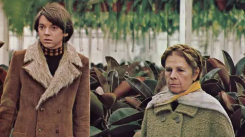 Bud Cort and Ruth Gordon, who starred in Harold and Maude