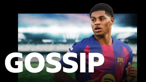 Marcus Rashford and the BBC Sport gossip logo