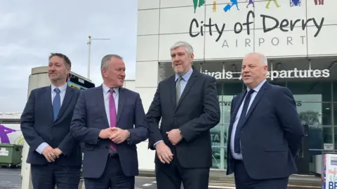 john odowd and conor murphy at city of derry airport