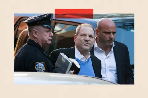 Getty Images Harvey Weinstein turns himself in to the New York Police Department's First Precinct