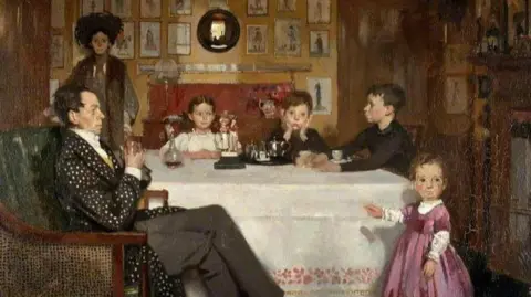 Scottish National Gallery William Orpen's painting A Bloomsbury Family