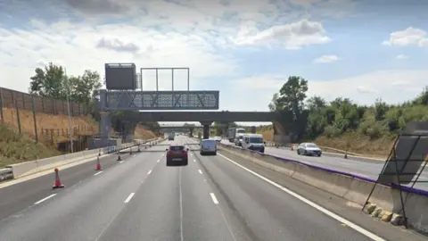 Google M1 smart motorway near Daventry