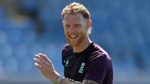 Ben Stokes during a training session