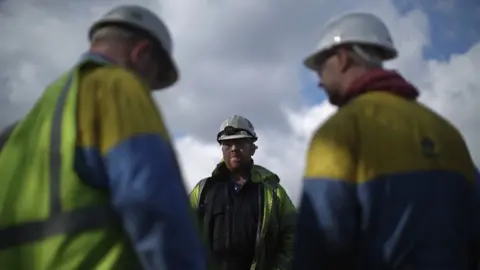 Getty Images Port Talbot steel workers