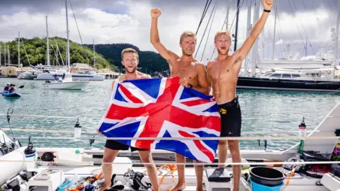 Talisker Whisky Atlantic Challenge Arrival at Antigua