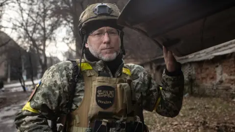 Yevhen Titov/Associated Press Man on frontline