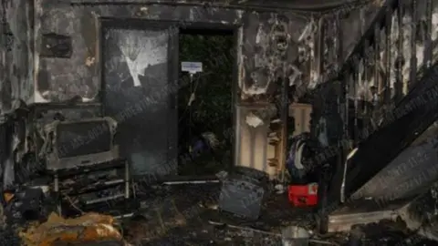 West Midlands Police Ruined home