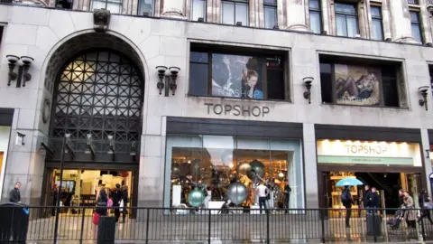 Getty Images Topshop store in Oxford Circus