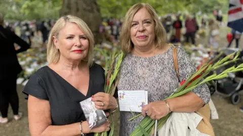 Suzanne Seed, from West Malling, and Elaine Jackson, from Newington, near Rainham