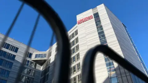 BBC Exterior image of the hotel taken from a low angle.