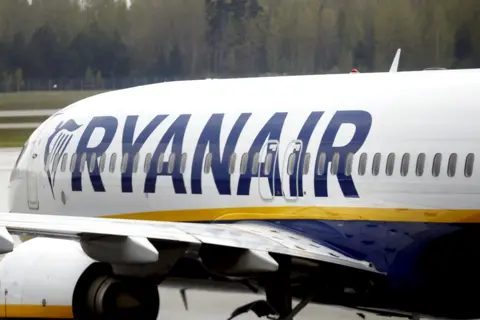 Ryanair flight on tarmac