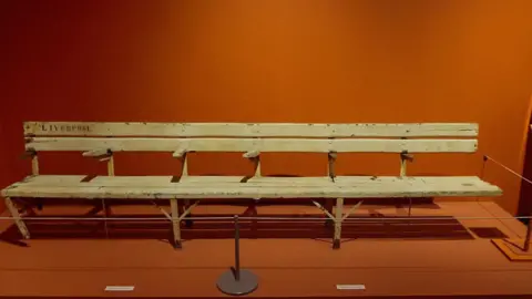 Stacey Barnfield Liverpool stadium bench